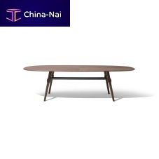 Contemporary table AGOplywoodmarblewalnut base