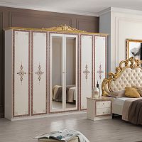 Classic wardrobe Gracelacquered woodwith swing doorscommercial