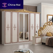 Classic wardrobe Gracelacquered woodwith swing doorscommercial