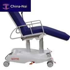 Electric treatment chair Polyvalent Packot Line3-sectionon castersheight-adjustable