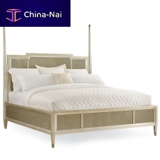 Queen size bed AFTER HOURStraditionalwith headboardwood veneer