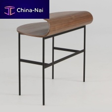 Free-standing desk ROLLcontemporarywalnutcurved