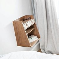 Wall-mounted shelf SUZONcontemporaryoakMDF