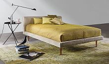 Double bed 5100 ARTHURcontemporaryupholsteredwith headboard