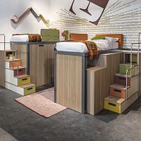 Loft bed 319singlecontemporarychild's unisex