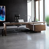 Executive desk CEOOcontemporarywoodenleather