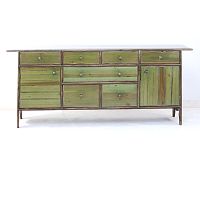 Traditional sideboard COBERTS solid woodteakgreen