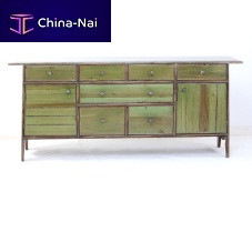 Traditional sideboard COBERTS solid woodteakgreen