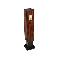 Art Deco pedestal SE001brassMacassar ebony