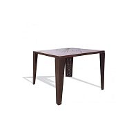 Contemporary table MUSICCOR-TEN® steelsteel basesquare