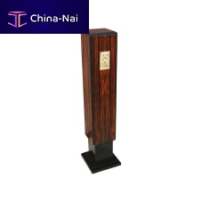 Art Deco pedestal SE001brassMacassar ebony
