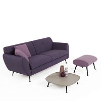 Contemporary coffee table OLIVEmetalbrassmetal base