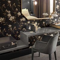 Wall-mounted desk Carbon ConcretecontemporaryCorian®straight