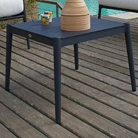 Contemporary coffee table Lucealuminumropealuminum base
