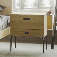 Minimalist design bedside table Eheoaksolid woodnatural oak