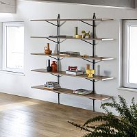 Wall-mounted shelf OfficinacontemporaryMDFwrought iron