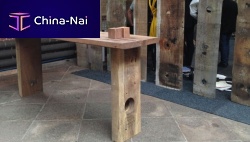 Contemporary high bar table woodenrectangularcommercial