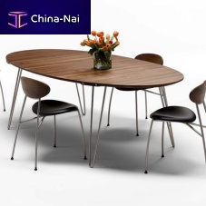 Contemporary table GM 6652oakwalnutash