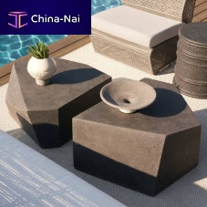 Contemporary coffee table DROVER compositecomposite basecustom