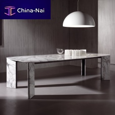 Contemporary table MAXWELLmetalstonemarble