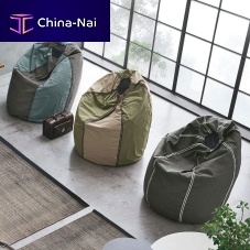 Contemporary bean bag Comodofabricleathergray