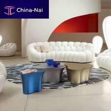 Original design side table TRIOLETfiberglassresinfiberglass base