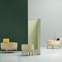 Contemporary coffee table BOWLashash baseround