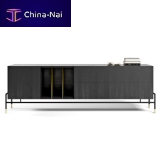 Contemporary sideboard V267wood veneerlacquered metalfor hotel