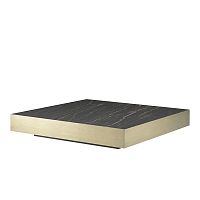 Contemporary coffee table Kyros marblewooden basesquare