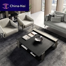 Contemporary coffee table KYOTOglossy lacquered woodmatte lacquered woodmetal base