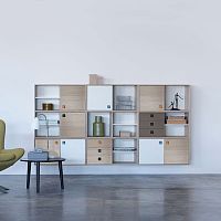 Wall-mounted shelf CHOICEmodularcontemporaryoak