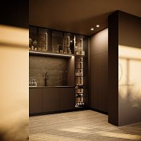 Contemporary display case Aspen + D23wall-mountedglassilluminated