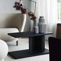 Contemporary side table BIToaksolid woodrectangular