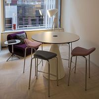 Contemporary high bar table CONElaminateroundhome