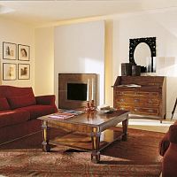 Traditional coffee table ART 54walnutmaplerectangular