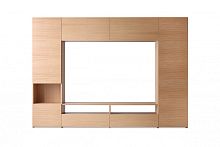 Contemporary TV wall unit OTTO oakwalnut
