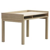 Contemporary desk PRIVATE DESKoakwith storage compartment