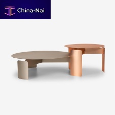 Contemporary coffee table SHIRUDOstainless steelironnickel