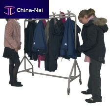 Contemporary clothes rack metalon castersfor school