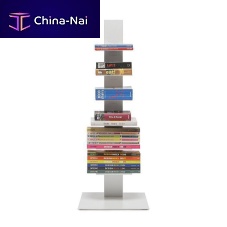 Free-standing bookcase SAPIENS contemporarysteelwhite