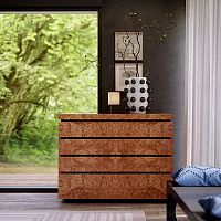 Contemporary chest of drawers RADICA CASTAGNOwooden4-drawer
