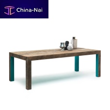 Contemporary table ZIO TOMwoodenwooden baserectangular