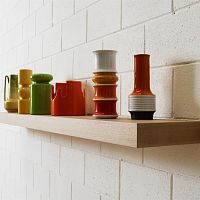 Wall-mounted shelf BORGES-Mcontemporarywooden