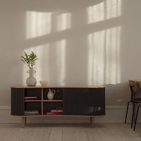 Contemporary sideboard AUDACIOUS VIDeooakMDFleather