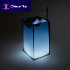 Free-standing washbasin ASTRO AND AURA stonepolyesterhigh-gloss