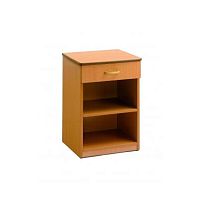 Contemporary bedside table 657melaminebeech basemelamine base