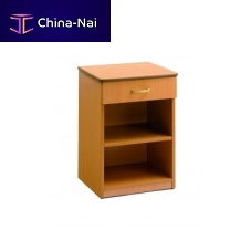 Contemporary bedside table 657melaminebeech basemelamine base