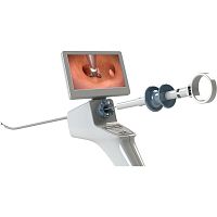 Video hysteroscope with integrated video monitor LiNA OperaScopesingle use