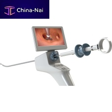 Video hysteroscope with integrated video monitor LiNA OperaScopesingle use