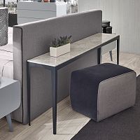 Contemporary sideboard table MIAmetalmarblerectangular